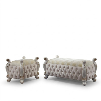 Club Lounge Stool Leather Textile Ottoman Designer Pufa Ottoman