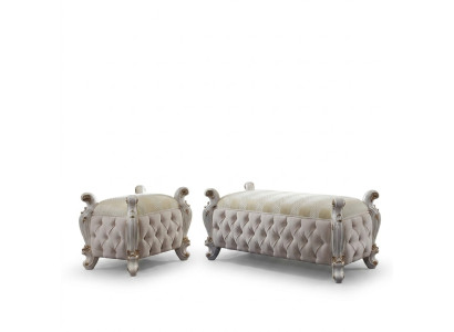 Club Lounge Stool Leather Textile Ottoman Designer Pufa Ottoman