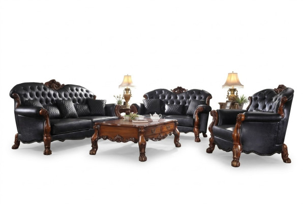 Sofas komplekts 3+2 vietas Klasiskas dīvāns galdi Polster Wohnlandschaft
