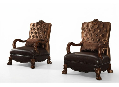 Krēsls Dizaineris Stuhls Polster Relex Audums Tekstils Āda Lounge Jauns Chesterfield
