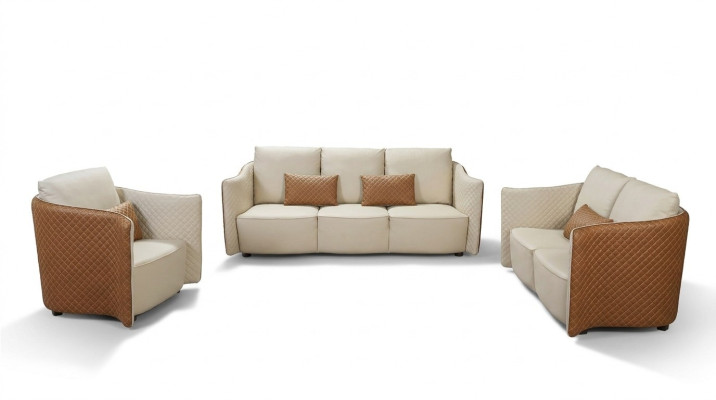 Sofasēžu komplekts 3+2+1 vietas Dizains Moderns Polster Couchen Couch