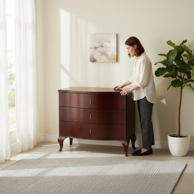 Komodas ar 3 kumodēm Sideboard kumodēs skapis galds koks jauns
