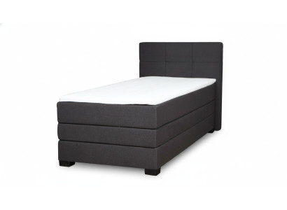 Boxspring gulta viesnīcas gultas 90x200cm komplekts ar gultas kasti, iekļaujot toperu.