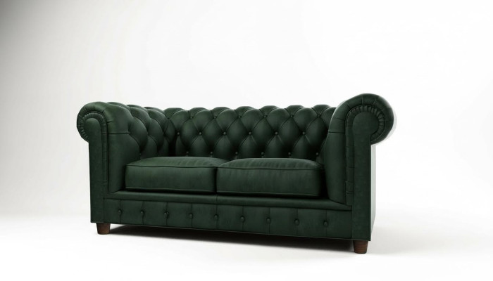 Chesterfield Luxus 2 vietu diivanis, auduma mīkstais dīvāns, jauns komplekts