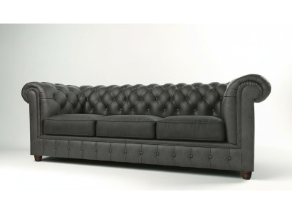 Dreibiedrīgs Chesterfield 3-mietu sofa Polster Couch Sitz Garnitur 3er Couchen