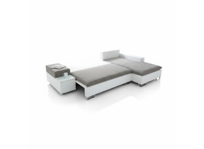Guļamsofa dizaina stūra izliekta forma gultas funkcija tekstila dīvāns dīvāni audums