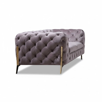 Dizaina Chesterfield divu vietu dīvāns ar auduma pārklājumu divvietīga samta jaunā dīvāna dizains.