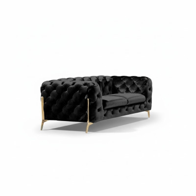 Dizainas Chesterfield Sofa 2-vietu dīvāns Samts apdare tekstila dīvāni Divvietīgie Jauni
