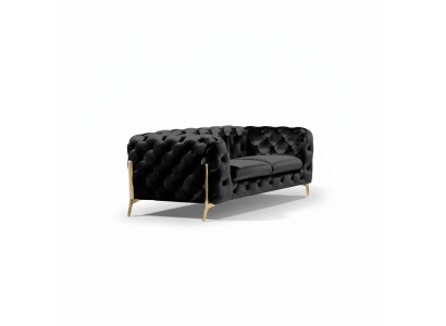 Dizainas Chesterfield Sofa 2-vietu dīvāns Samts apdare tekstila dīvāni Divvietīgie Jauni