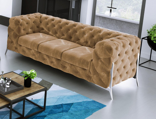 Chesterfield trīsvietīgā ērta dizaineru dzīvojamo istabu 3-vietīgā dīvāns