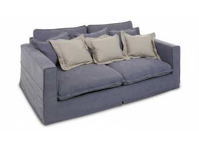 Sofa 3 sektoros auduma dīva Luxus Couch Couchen liels polsters Lümmel 240cm