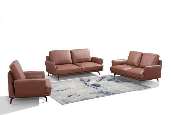 Sofas komplekts 3+2 sēdvietu ādas dīvāns Dīvāns dzīvojamai telpai Garnitūra Moderns dizains