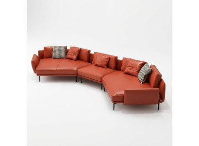 Dzīvojamās telpas komplekts dizains Moderns sofa stūra dīvāns sofa U formas ādas dīvāns dīvāns