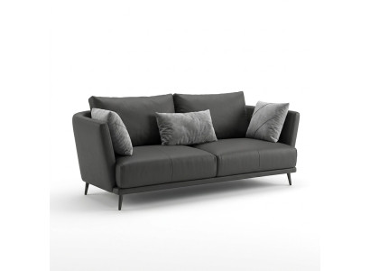 Drejosais dizaina dīvāns dīvāns ar polsterī Ledersofa Modern Relax Club 3 Sitzer