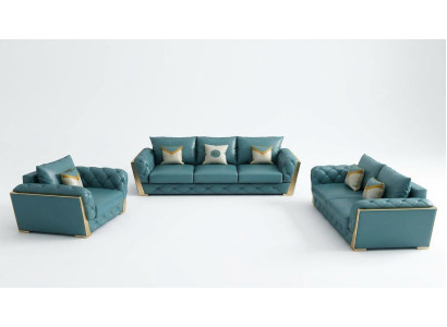 Sofas komplekts 3+2+1 vietīgs dzīvojamās istabas stūrītis dīvāns polsterējuma komplekts dīvāni āda