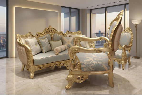 Klasiska sofa komplekta 3+3+1 vieta Chesterfield atpūtas krēsls mēbeles sofa jaunums