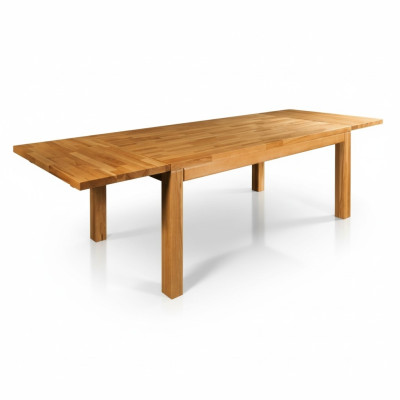 Ēdamgalds Masīvi tabulas Mēbeles ēdamistaba Galds 160x90cm Dabīgā koka Šķiedra Jauns