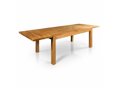 Ēdamgalds Masīvi tabulas Mēbeles ēdamistaba Galds 160x90cm Dabīgā koka Šķiedra Jauns