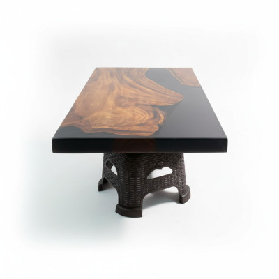 Couchtisch River Table Massiv Tische 100x60 Flusstisch Echtes Holz -> Upes Galds River Table Masīvie Galdi 100x60 Upju Galds Reāla Koka