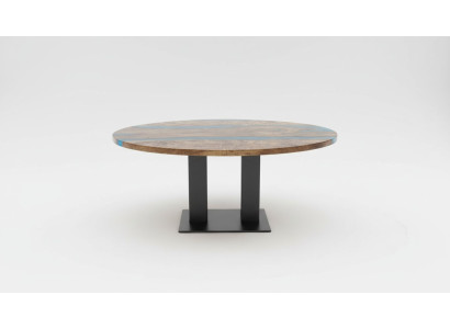 Apgalda galdu River Table Reāla koka upes galds 150cm galdam epoksīda sveķiem