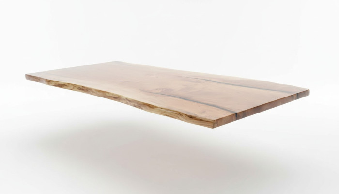 Ēdamgalds Epoksīda sveķis Reāla koksne Masīvi mēbeles Ūdenskrituma epoksīda galds 240x100cm