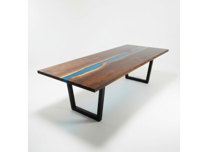 Epoksīda smilšlējgrauds River Table Solid 240x100 Upes galds Jauns Reāls