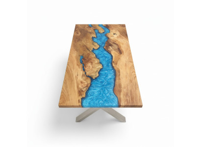 Gultas galda upe galds Reāls koksnes upes galds 120x90 Masīvie galdi