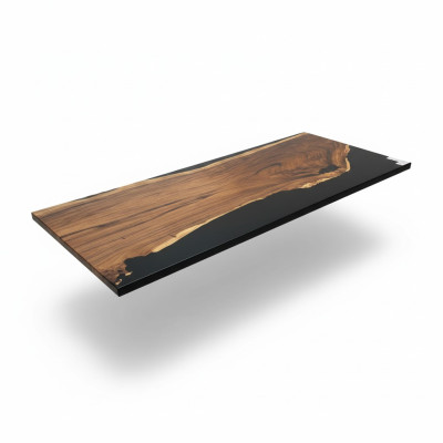 Ēdamgalds Black Wasser River Reāls koks Flusstisch 265x100 Galdi