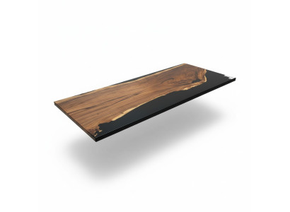 Ēdamgalds Black Wasser River Reāls koks Flusstisch 265x100 Galdi