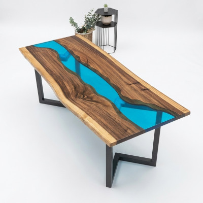 Papildu galda epoksīda smilts Couchtisch Rokdarbu Couchtisch 120x60cm