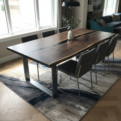 Galds ēdamgalds galdi epoksīda sveķi epoxy reāla koka masīva dizaina mēbeles 220x90