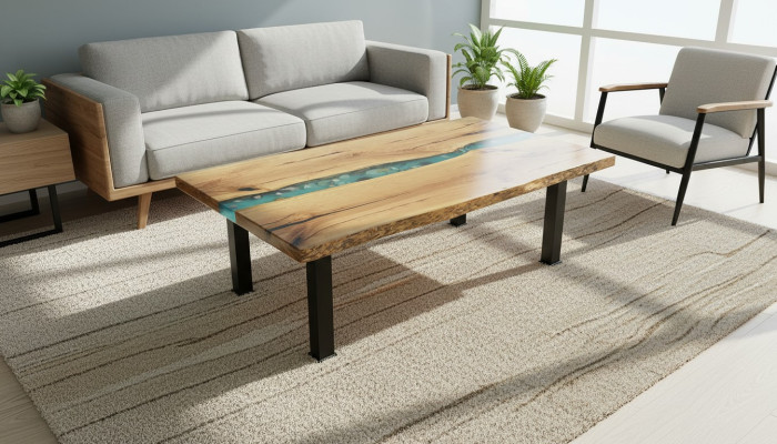 Papildu galds Soļļ galds Epoxy mēbeles Dizainera galds epoksīda sveķošanas tāfelis 120x70cm