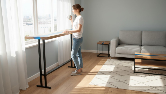 Sastatnes galds Konsoltable Tendence tabula Konsoltable 140*30cm