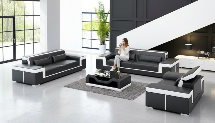 Dizainā sofgarneiturs 321 vietu komplekts Dizaina sofa Polster Couchen Couch Luxus Neu