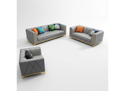 Sofas komplekts polster sēdoša iekārta 2 daļu komplekts 3+2 vietām Jauna dīvāns ādas dīvāns