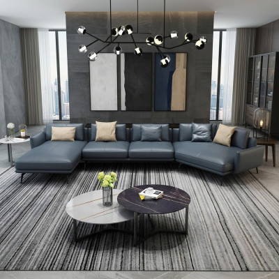 Itāļu mēbeles dzīvojamajai istabai stūra dīvāns gultas sofa luksusa dīvāns stūra komplekts