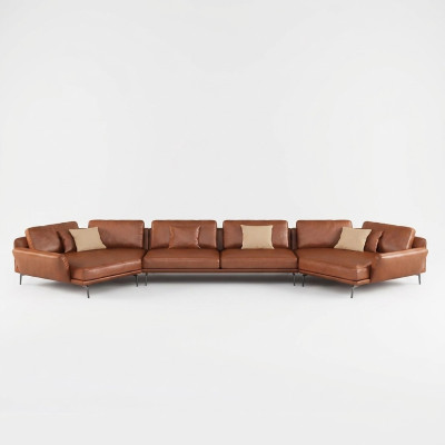 Stūra dīvāns Itāļu mēbeles dzīvojamā istaba Dīvāns Apmētri Lux Sofa Stūra komplekts