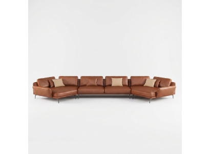 Stūra dīvāns Itāļu mēbeles dzīvojamā istaba Dīvāns Apmētri Lux Sofa Stūra komplekts