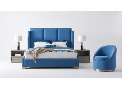 Royal Blue Beds Double Bedroom Bedding Textile 180x200 Luxury Hotel -> Karaliski zilā gulta divguļamā istaba, tekstils 180x200 luksusa viesnīca