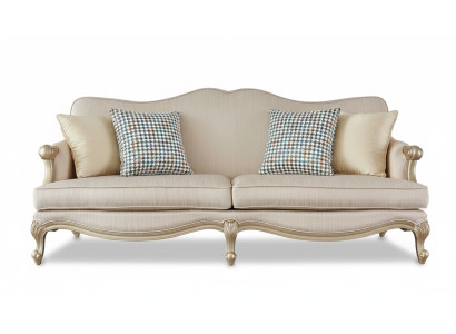 Sofas komplekts Luxus 3+1+1 krēsls Itāļu mēbeles sēdvietas dīvānu komplekts