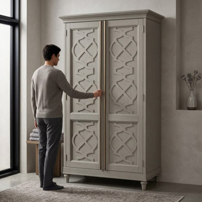 Skapji garderobe Mēbeles dizains Skapis guļamistaba koks