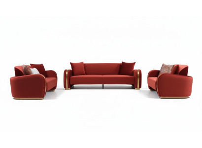 Sofas komplekts 3 vietām dizaina dīvāns Luxus grupā jaunais apmetnis