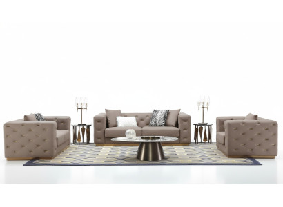 Sofas komplekts 3-vietīgs Moderns dīvāns Mēbeles Viesistaba Dizainera dīvāns Tekstils Jauns
