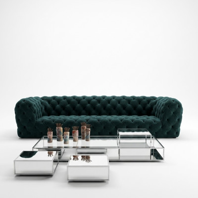 Chesterfield XXL četrvietīgais luksusa kafejnīcas dīvāns Luxury Lounge Club.