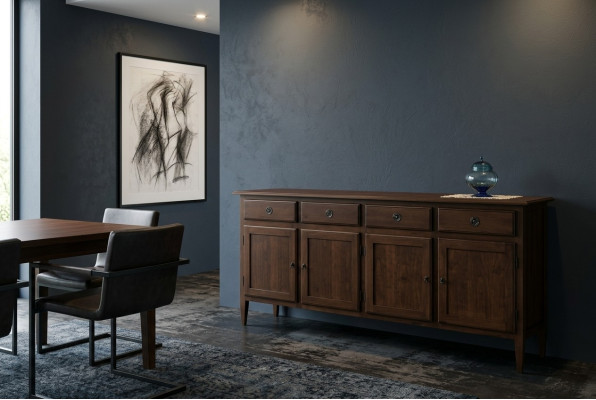 Kumode Galds Sideboard Brūna kumode Masīvkoks Skapis Mēbeles Kumodes