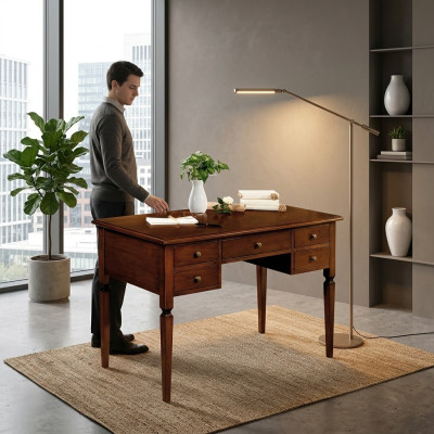 Senie rakstāmgaldi Angļu galds Masīvkoks Galds Sekretārs Birojam Office New