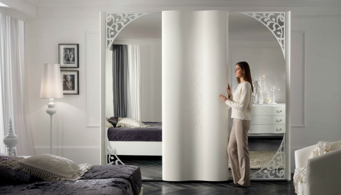 Skapis Skapis Spogulis Koks Mēbeles Skapji Garderobe Koks Itālija Jauns