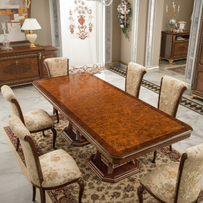Eetkamer design meubels inrichting tafels massief houten tafel nieuw luxe Italiaans