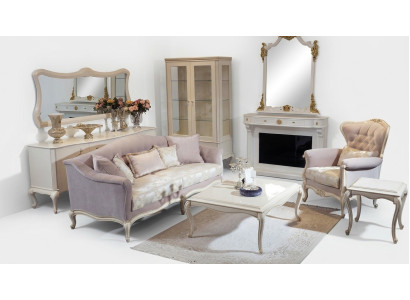 Sofas komplekts Ar diviem dīvāniem un vienu krēslu Sofa, galdiņš, piegājiens galda komplekts ar trim gabaliem.