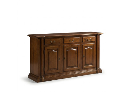 Komodes galds Sideboards Brūns koksnes masīvs skapis Mēbeles Komodes Sideboards